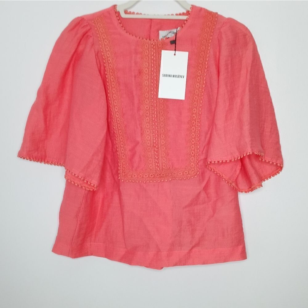 Sabina Musayev Romeo Top in coral one size